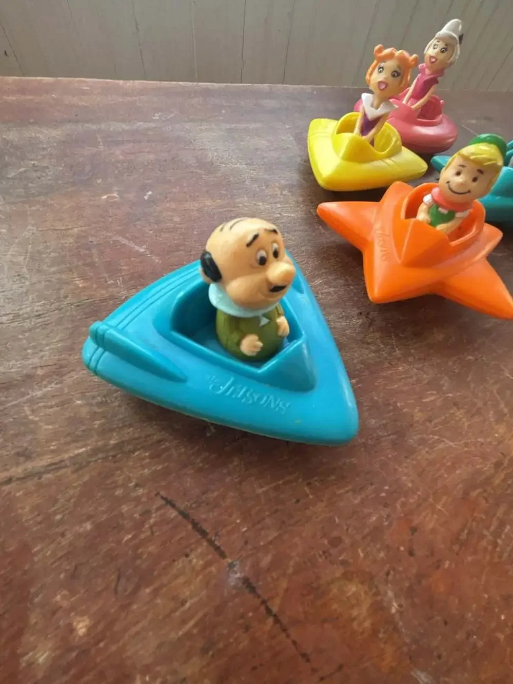 Vintage 1989 Wendy's The Jetsons Space Vehicles Toy Lot